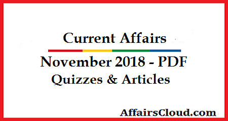 current affairs november 2018 pdf quiz in hindi english