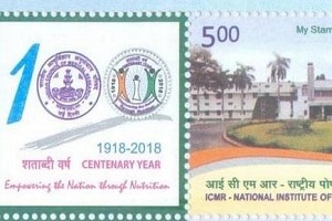 Harsh Vardhanlaunched postal stamp of Hyderabad’s National Institute of Nutrition