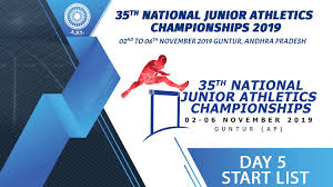 35th national junior athletics