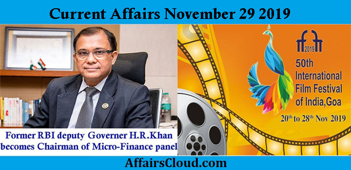Current Affairs Today November 29 2019