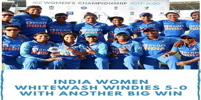 India won Women’s T20 series against West West Indies - Copy