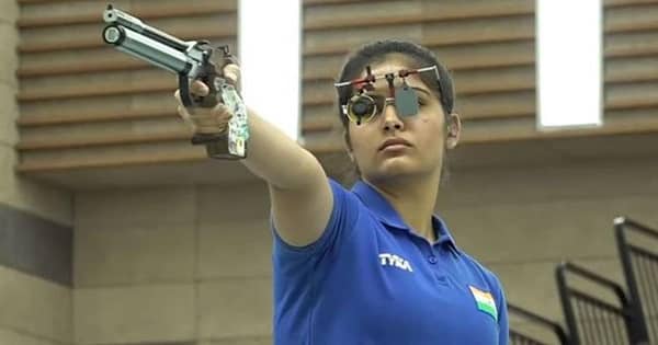 Manu Bhaker won gold, creates junior world record