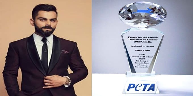 Virat Kohli named PETA India's 2019 Person of the Year