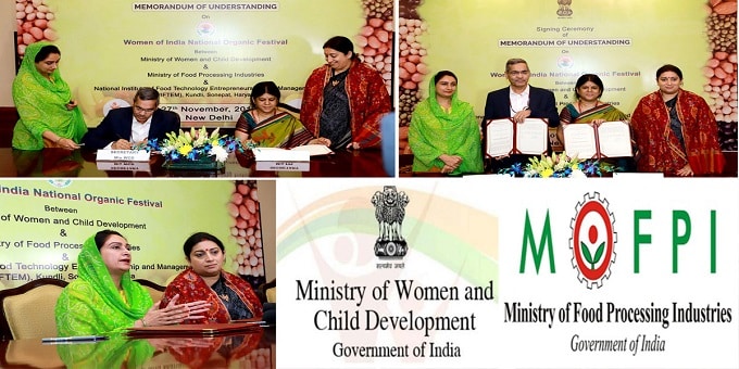 WCD signs with Ministry of food Processing Industries
