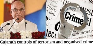 gujarath controls terrorism and crime