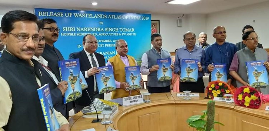 narendra singh tomar releases wasteland atlas