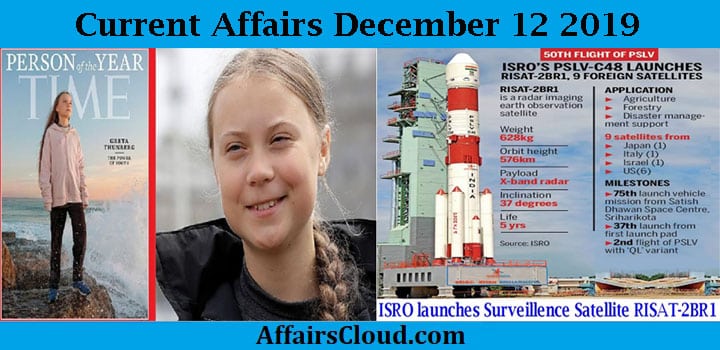 Current Affairs Today December 12 2019