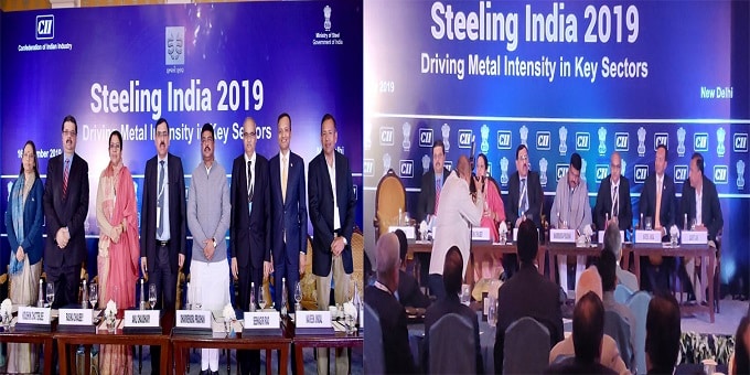 Dharmendra Pradhan participates ‘Steeling India-2019