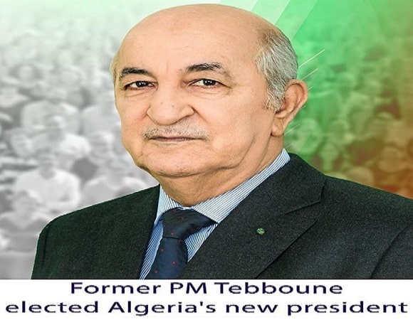 Former PM Tebboune elected Algeria's new president