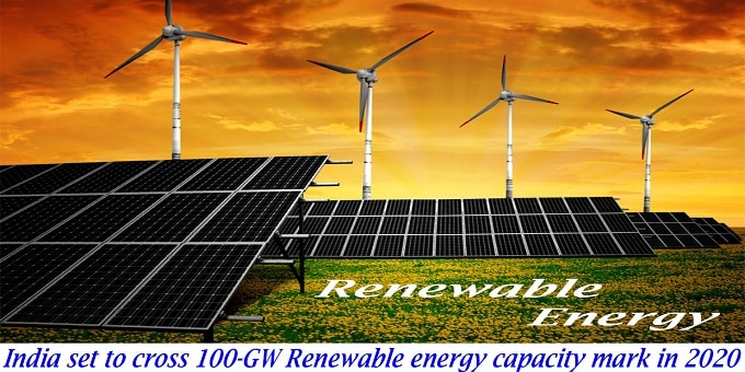India set to cross 100-GW renewable energy