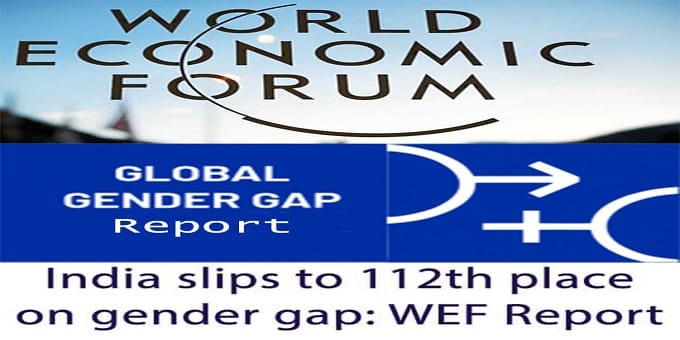 India slips to 112th place on gender gap