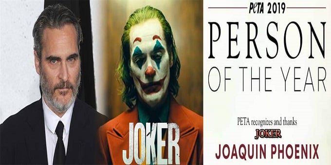 Joker' star Joaquin Phoenix is PETA Person of the Year