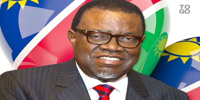 Namibia's president Hage Geingob