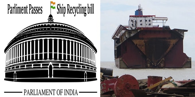 Parliament passes ship recycling bill