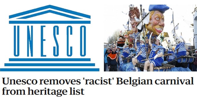 Unesco removes 'racist' Belgian carnival from heritage list